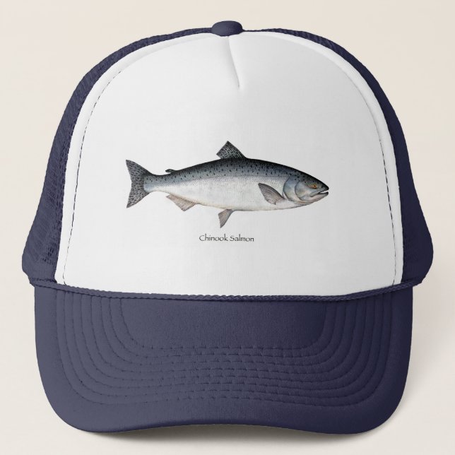Casquette saumoné de Chinook/saumon quinte (Devant)
