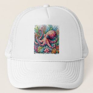 Casquette Sauts rythmiques de pieuvre sur tambours