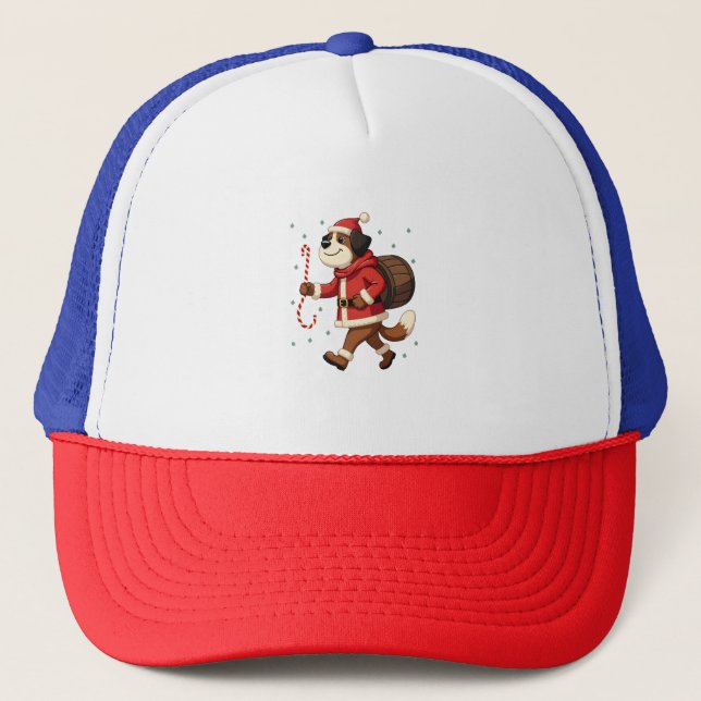 Casquette Sauvetage de Saint-Bernard à Noël (Devant)
