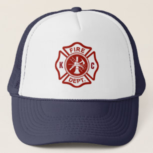 Casquette Sauveteur fait sur commande du feu d'initiales de