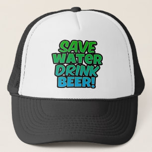 Casquette Sauvez la bière de boissons de l'eau