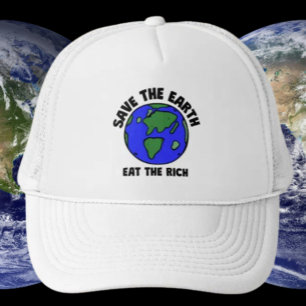Casquette Sauvez La Terre Mangez Les Riches Éco