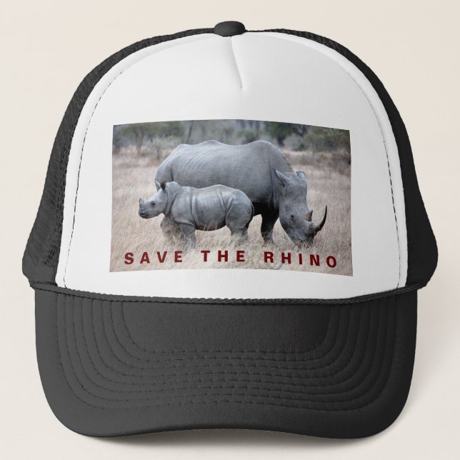 Casquette Sauvez le chapeau de camion rhino (Devant)