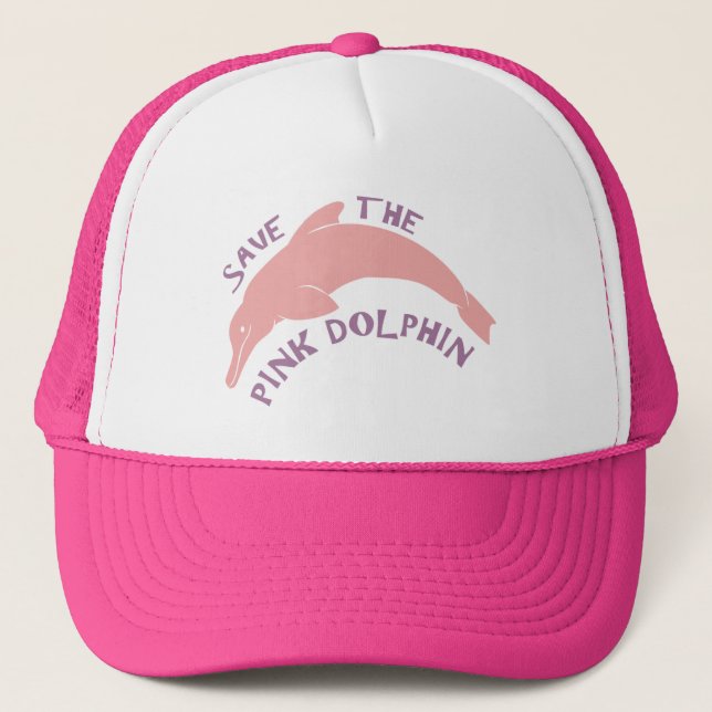 Casquette Sauvez le dauphin rose (Devant)