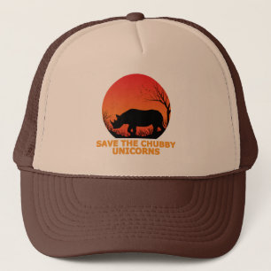 Casquette Sauvez le rhinocéros gras Chubby Unicorns