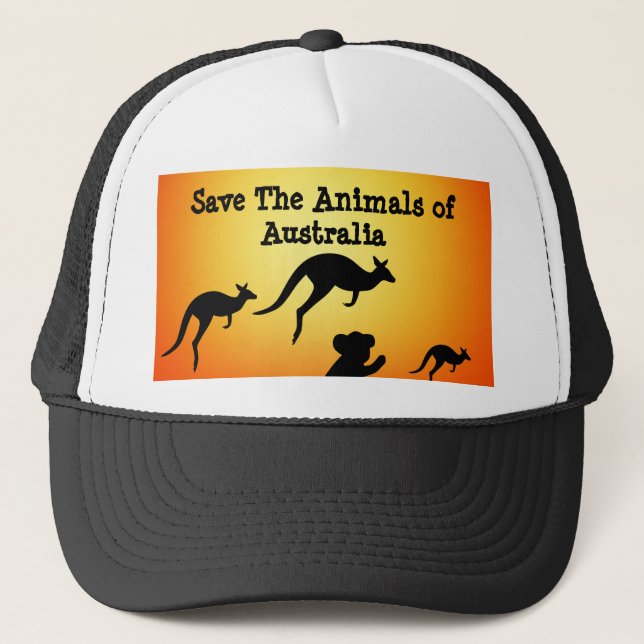 Casquette Sauvez les animaux d'Australie (Devant)