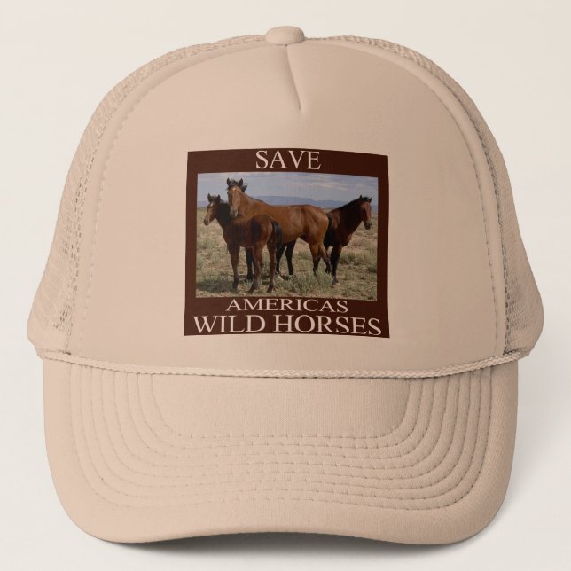 Casquette Sauvez les chevaux sauvages (Devant)