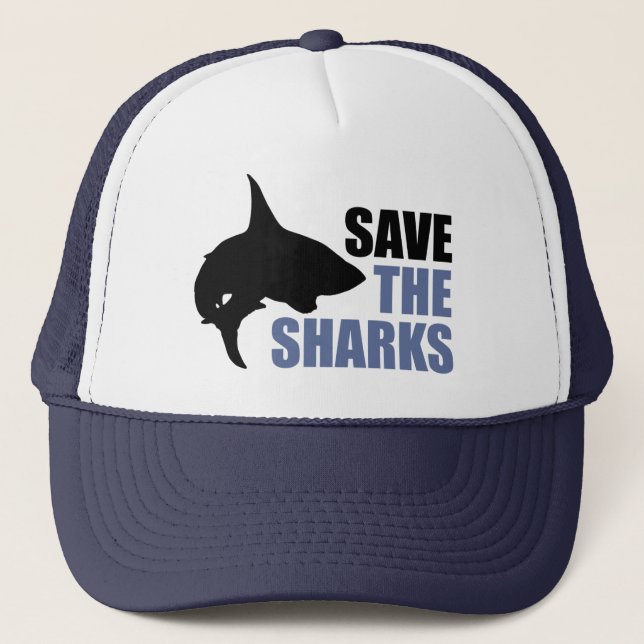 Casquette Sauvez Les Requins, Sauvez Les Fins (Devant)