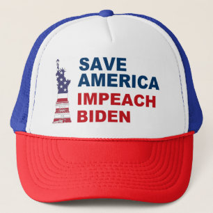 Casquette Save America Impeach Biden Liberty