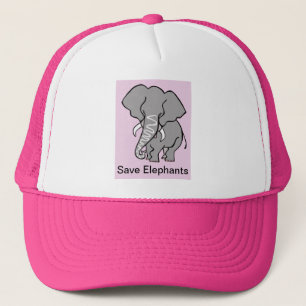 Casquette Save ELEPHANTS-Espèces en voie de disparition - Af