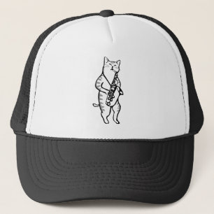 Casquette Saxophone Instrument Musique Jazz Cat