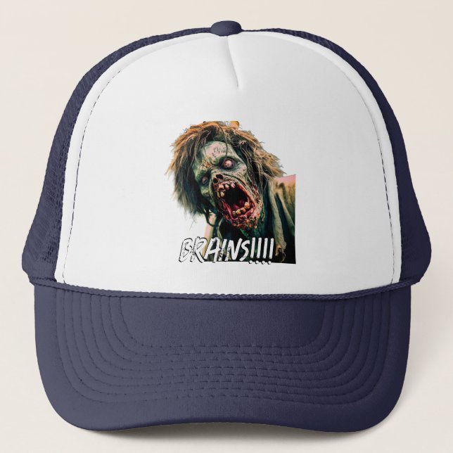 Casquette Scander des cerveaux zombies (Devant)