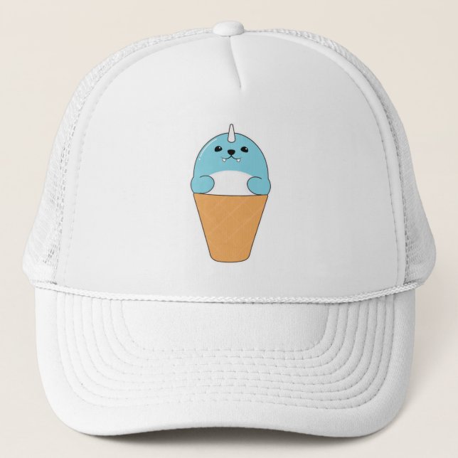 Casquette Sceau avec cône de crème glacée (Devant)