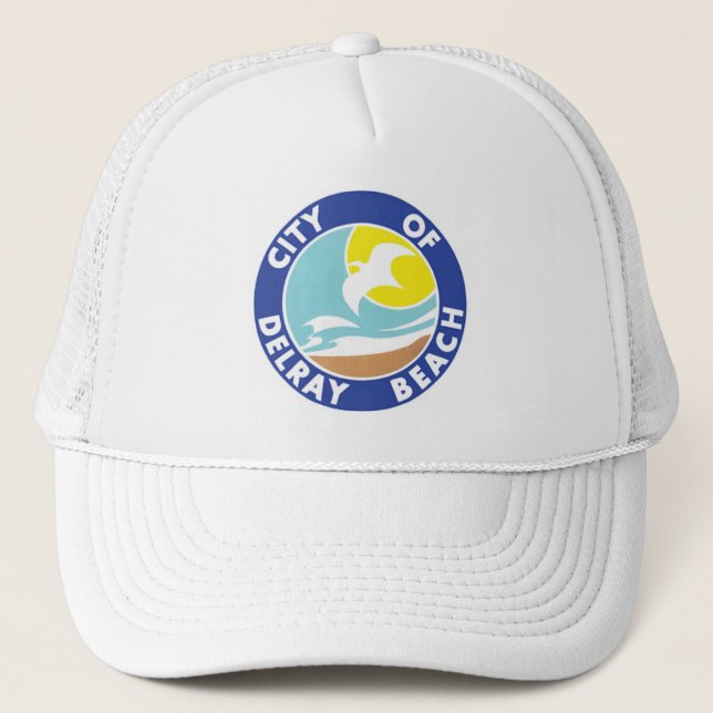 Casquette Sceau de Delray Beach, Floride (Devant)