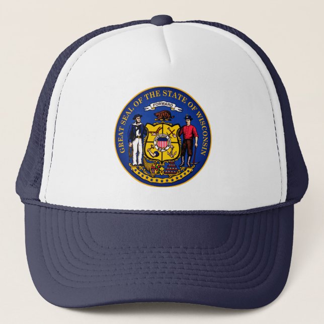 Casquette Sceau d'État du Wisconsin (Devant)
