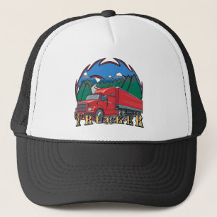 Casquette Scène de montagne de camionneur