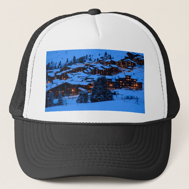 Casquette Scène hivernale (Devant)