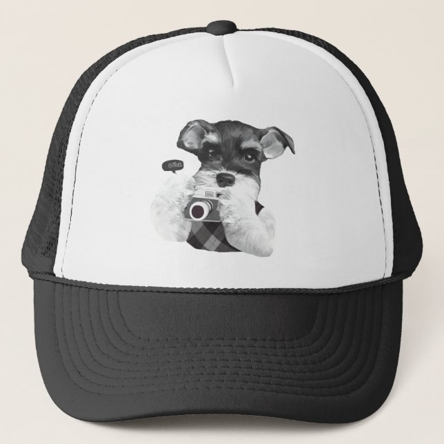 Casquette Schnauzer avec caméra (Devant)