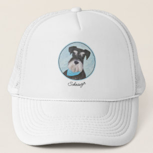 Casquette Schnauzer (Miniature) Peinture - Chien original mi