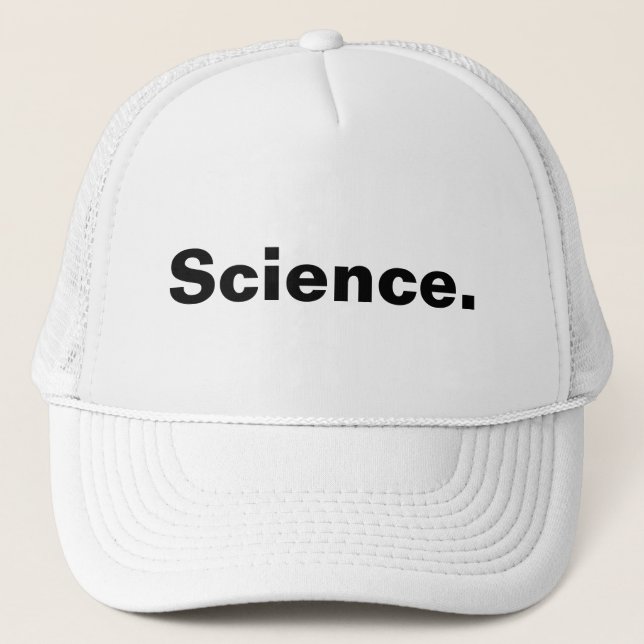 Casquette Science - conception minimaliste d'un mot (Devant)