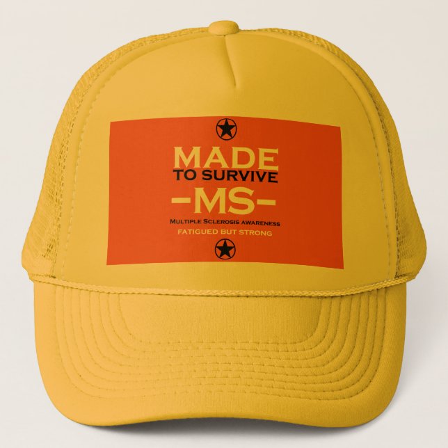 Casquette sclérose en plaques Survivant Soutien Sensibilisat (Devant)