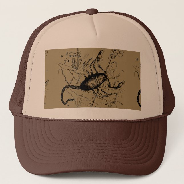 Casquette Scorpio Constellation Hevelius 1690 Engraving (Devant)