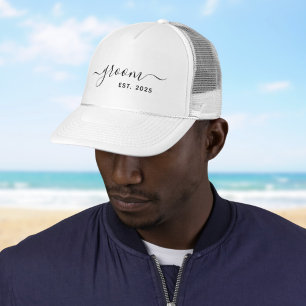 Casquette script moderne minimaliste élégant Groom