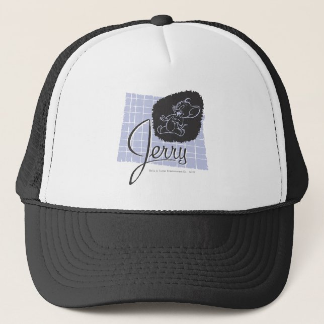 Casquette Script noir et bleu Jerry (Devant)