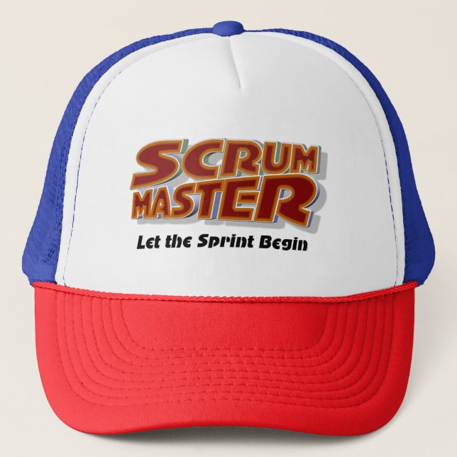 Casquette Scrum Master Commencer le T-shirt Sprint (Devant)