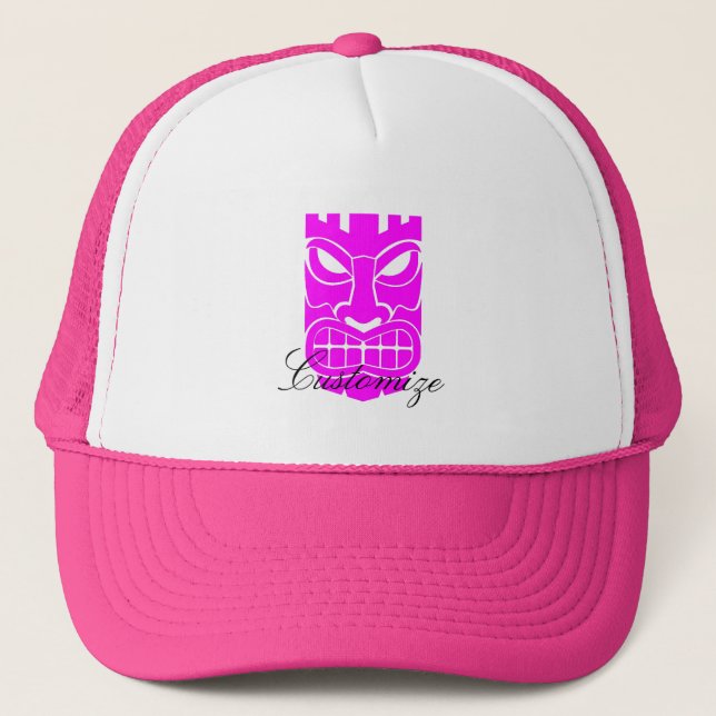 Casquette Sculpture Tiki rose Thunder_Cove (Devant)