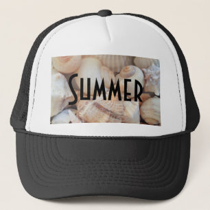Casquette Sea Shells, Summer Beach Exotic Troptic Romantic