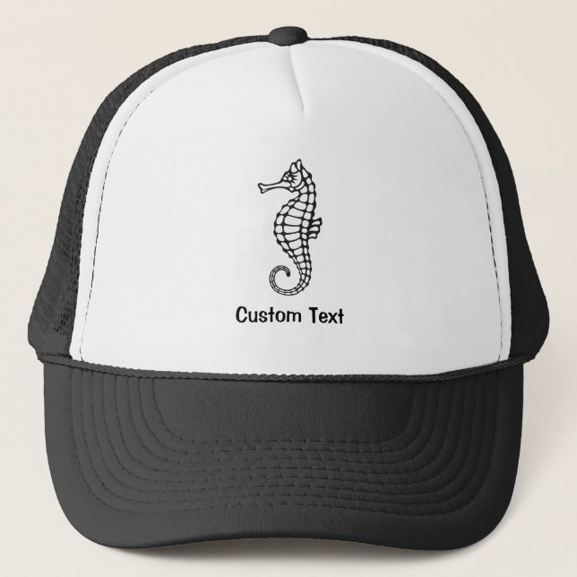 Casquette Seahorse Black (Devant)