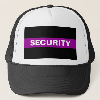 Casquette Sécurité mince ligne violet noir et blanc