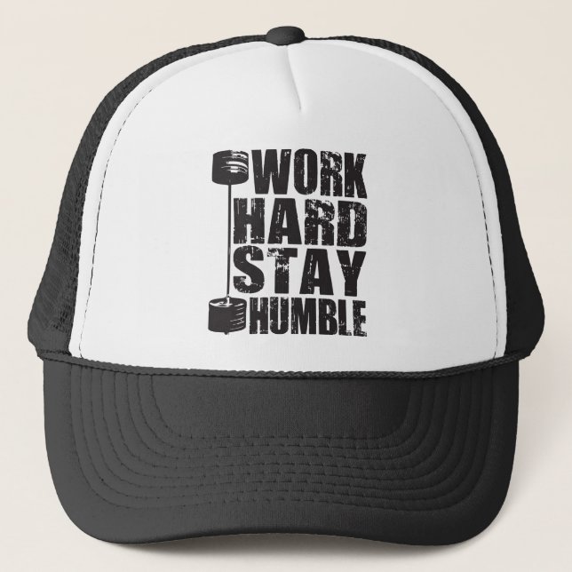 Casquette Séjour dur de travail humble - haltère (Devant)