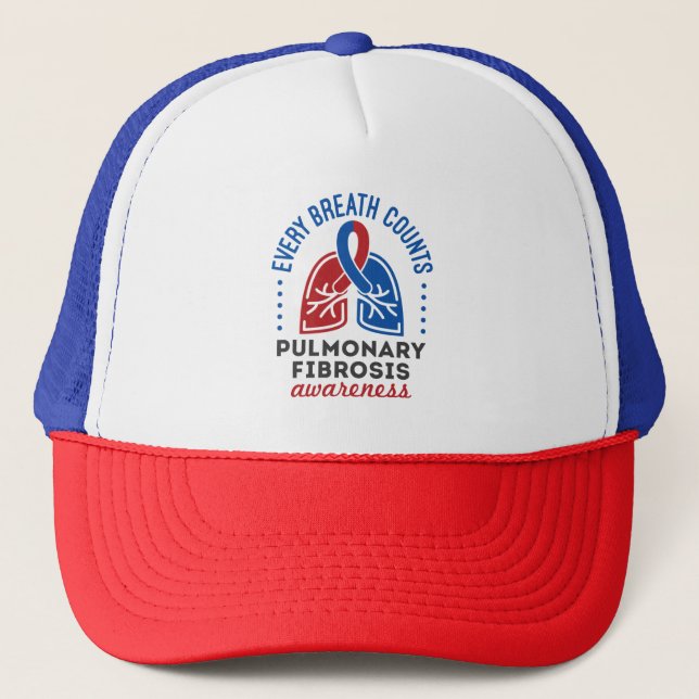 Casquette Sensibilisation à la fibrose pulmonaire Chaque res (Devant)