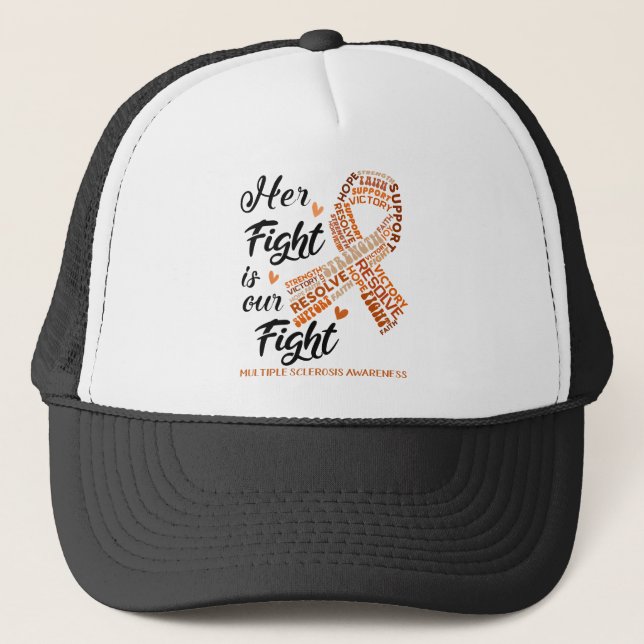 Casquette Sensibilisation à la sclérose en plaques Son comba (Devant)