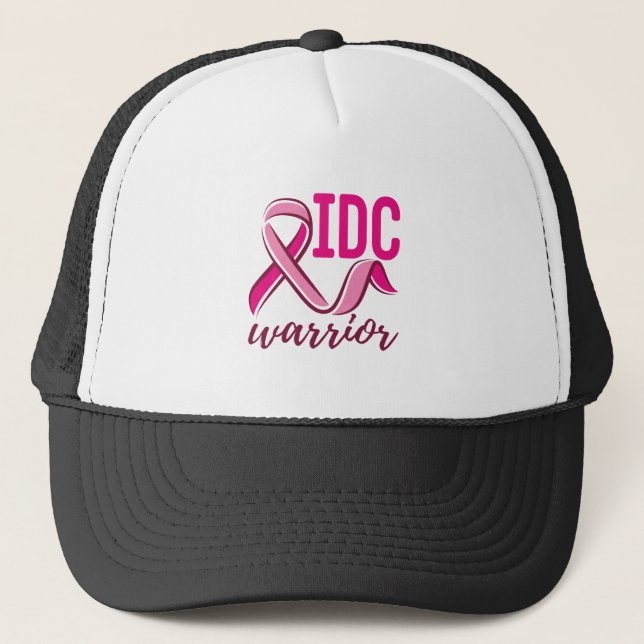 Casquette Sensibilisation au cancer du sein chez les guerrie (Devant)
