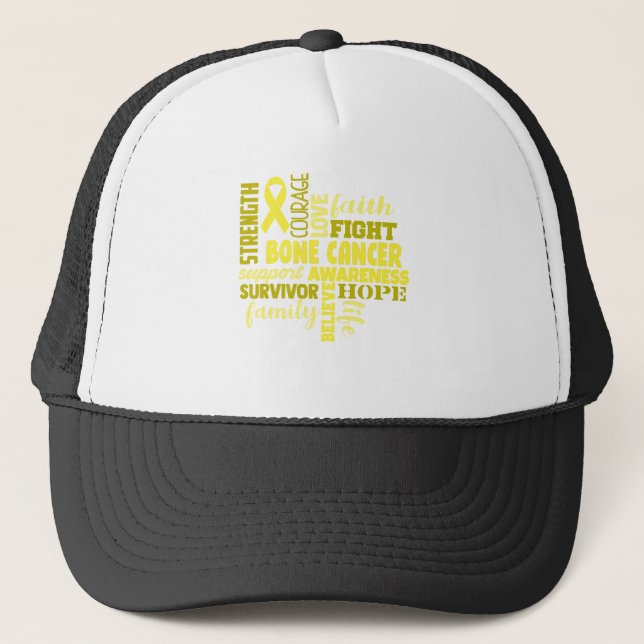 Casquette Sensibilisation au cancer osseux Ribbon Cadeaux de (Devant)