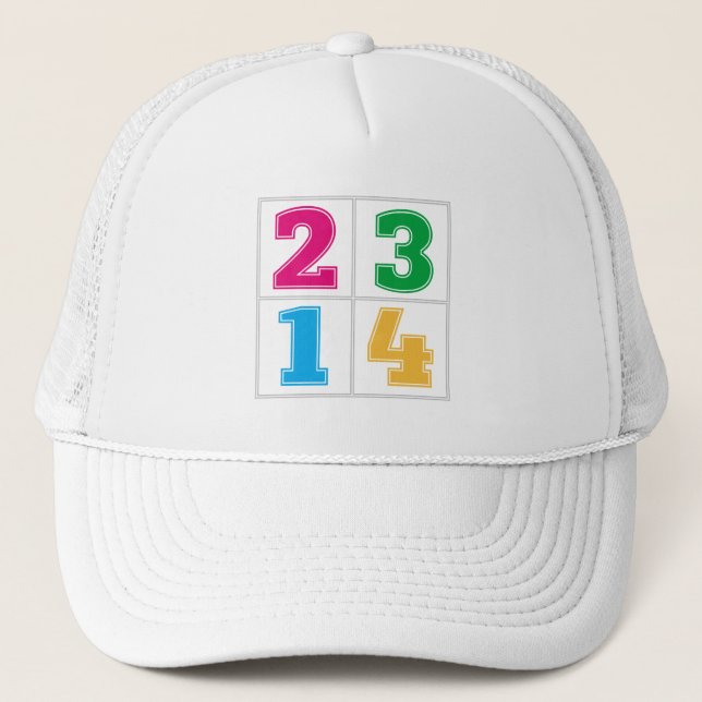 Casquette Série numérique 1234 (Devant)