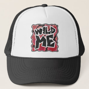 Casquette Serpent Noir et Rouge Imprimé Me Wild