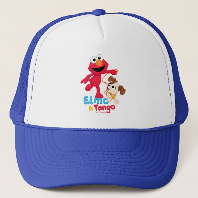 Casquette Sesame Street | Elmo & Tango en course (Devant)
