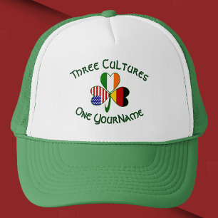 Casquette Shamrock irlandais américain allemand personnalisé