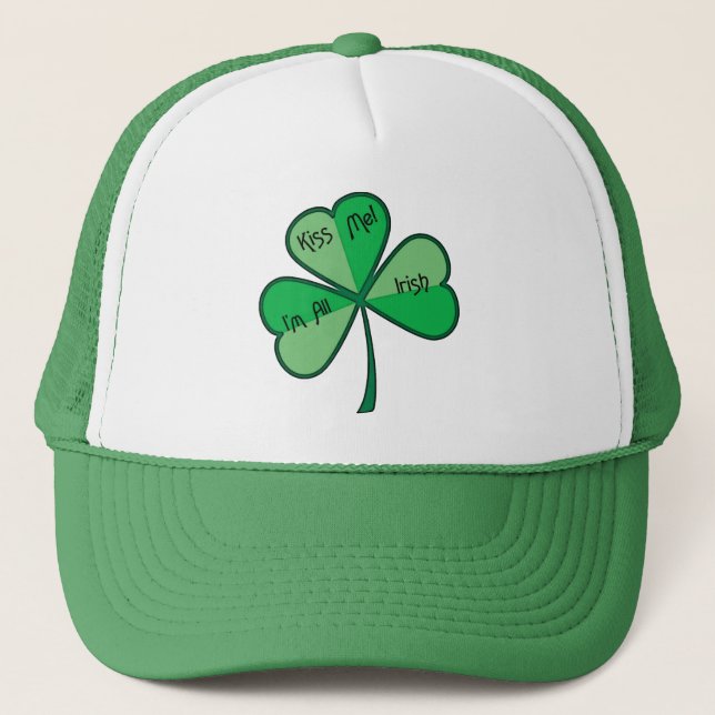 Casquette Shamrock Kiss Me (Devant)