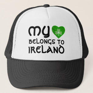 Casquette Shamrock 'Le coeur appartient à l'Irlande' casquet