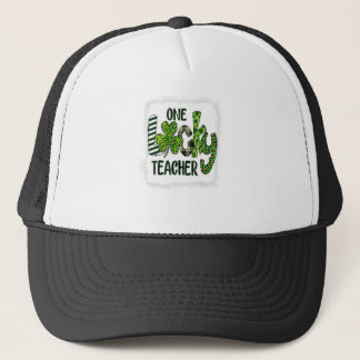 Casquette Shamrock One Lucky Teacher St Patrick