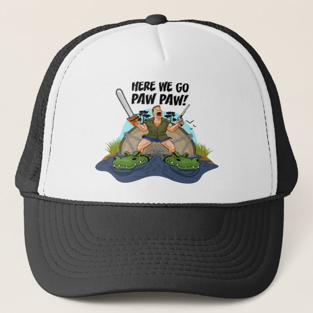 Casquette Shelby l'homme de marais - ici nous allons patte (Devant)