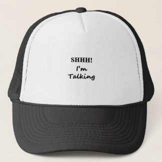 Casquette shhh en texte noir