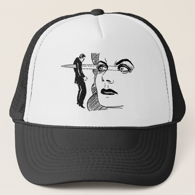 Casquette Si les regards peuvent tuer (yeux plus grands) (Devant)