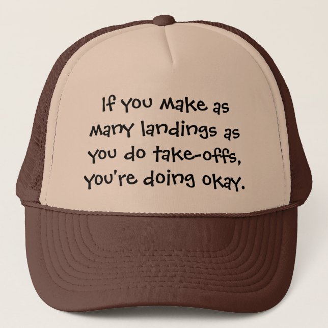 Casquette Si vous faites des atterrissages - vieillards (Devant)