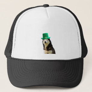 Casquette Sibérien Husky Chien Saint Patrick jour